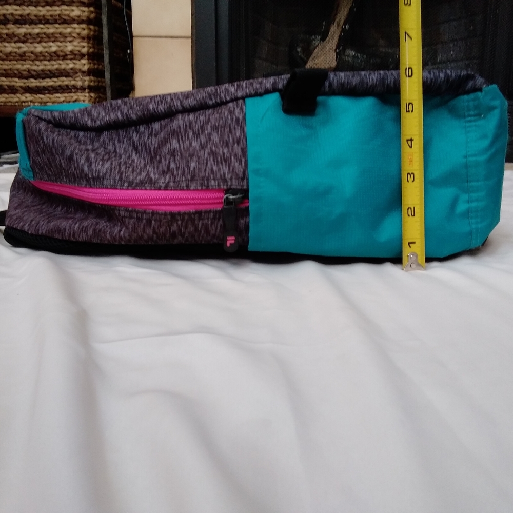 Fila Turquoise/Pink/Dapple Grey Backpack - Picture 3 of 8